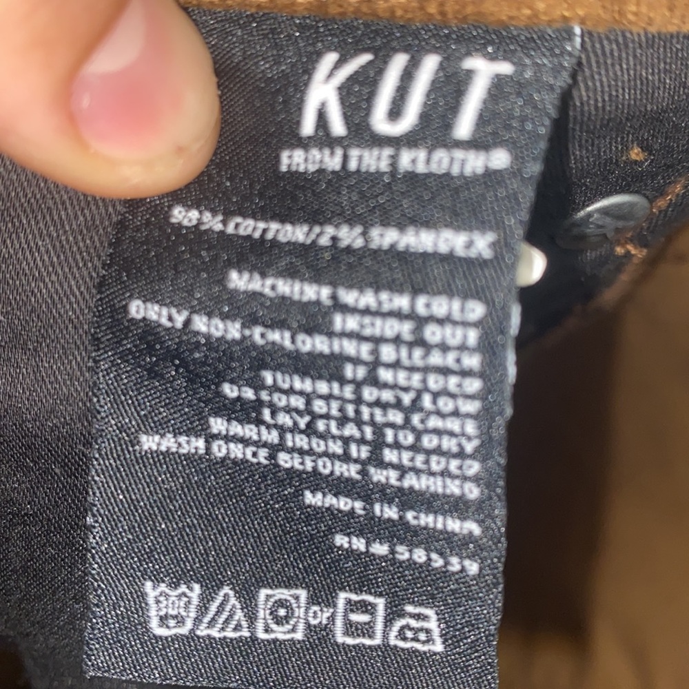 NWT Kut from the Kloth Diana Stretch Corduroy Skinny Pants in Cognac - Picture 8 of 8